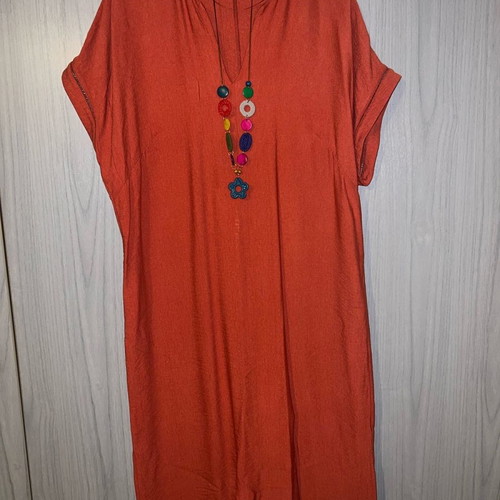 Bill Cost dress used, orange, size XL