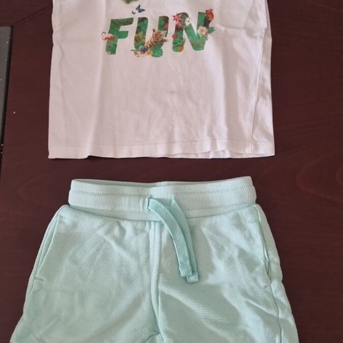 Baby clothing set used, summer 2 pieces