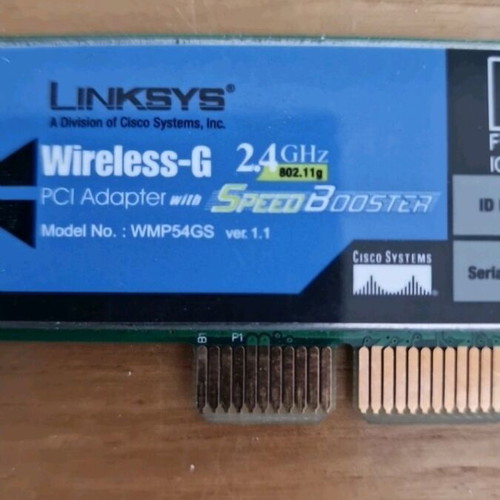 PCI wifi network card 2.4G like new with original CD