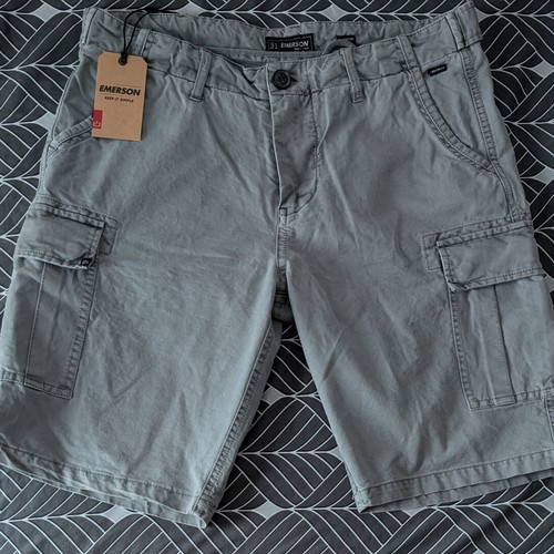 Emerson men's cargo shorts grey new size 31
