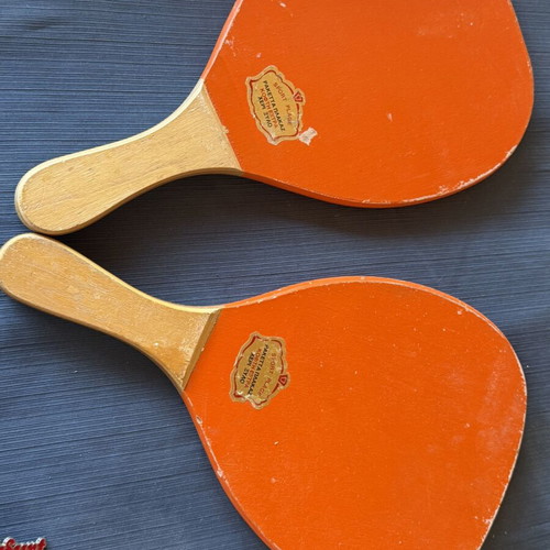 Vintage rackets Greek made used, set of 2