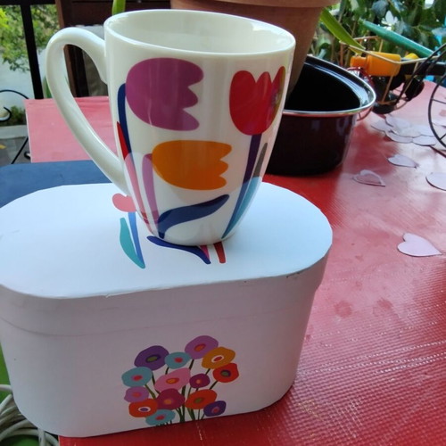 Ppd tulip flower mug with box