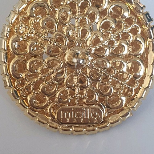 Vintage collectible buttons and buckles with rhinestones Micillo Italia SRL new