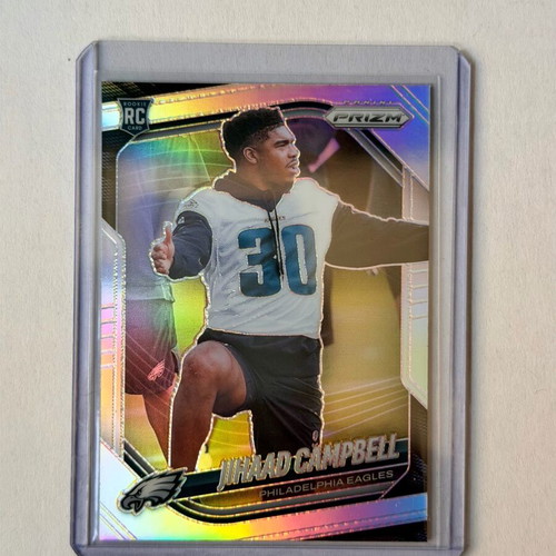 2025 Panini Prizm Football Jihaad Campbell Rookie Silver Prizm Card new