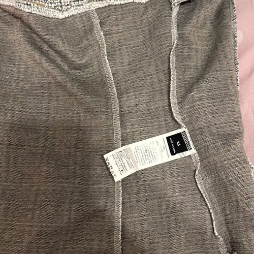 Shein strapless top vest with gold buttons, grey