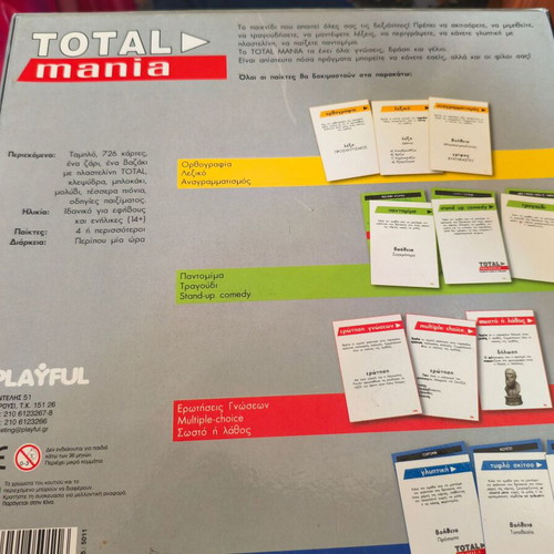 Total Mania board game like new