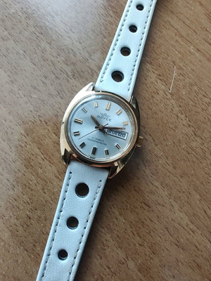 Vintage Royce women's watch gold plated NOS Swiss Made 17 Jewels