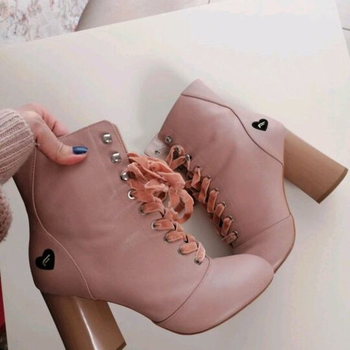 Formarina leather ankle boots like new, pink, size 39