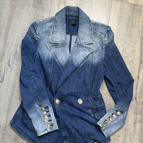 Denim jacket for women, blue, size S