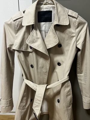 Zara μπεζ καπαρτινάκι κοντό μεταχειρισμένο, 100% βαμβάκι, μέγεθος XS