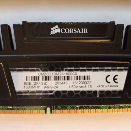 DDR3 RAM Corsair Vengeance 8GB like new, 1600MHz speed