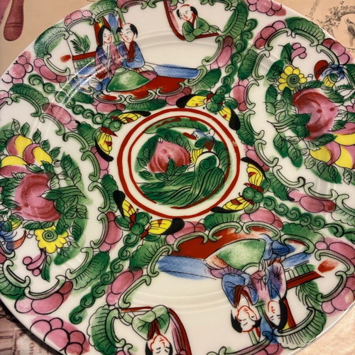 Mitterteich Germany decorative porcelain plate like new, 25 cm, Chinese design