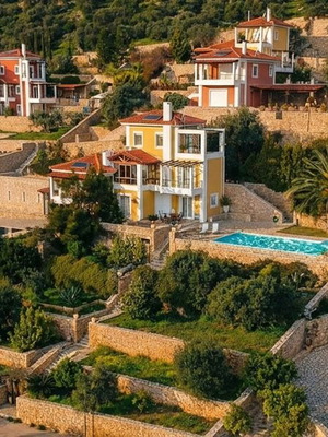 Βίλα επιπλωμένη με πισίνα και θέα στον Αργολικό Κόλπο, Βόρεια Κυνουρία