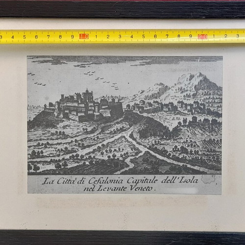 Kefalonia Vintage Engraving by Vincenzo Coronelli like new