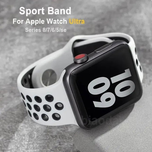 Nike Silicone Bands for Apple Watch Ultra/SE/10/9/8/7/6/5 New