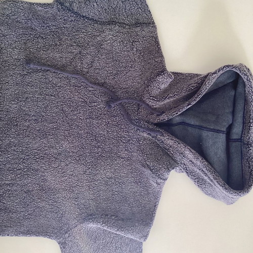 Vielen women's sweatshirt new, warm fleece, size L slim fit, gray