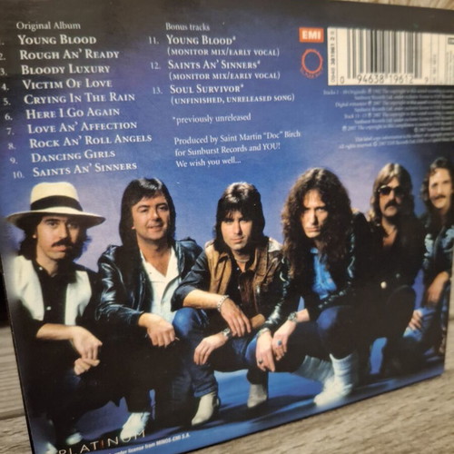 Whitesnake Saints & Sinners CD remastered, digipak, like new
