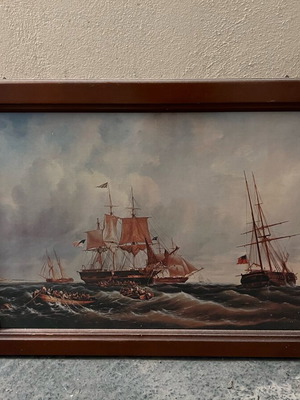 Framed picture used, dimensions approximately 58x40 cm