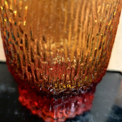 Vintage glasses like new, set of 6, multicolored