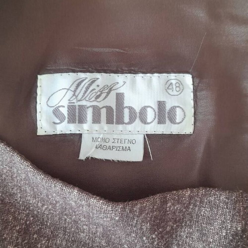 Miss Simbolo dress used, brown, size L with three-quarter sleeve