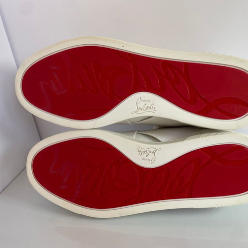 Christian Louboutin leather sneakers like new, size 38, white