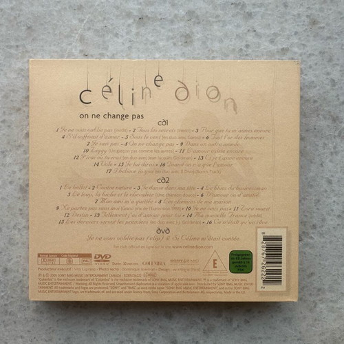 Celine Dion On Ne Change Pas collector’s edition 2 CD & DVD like new