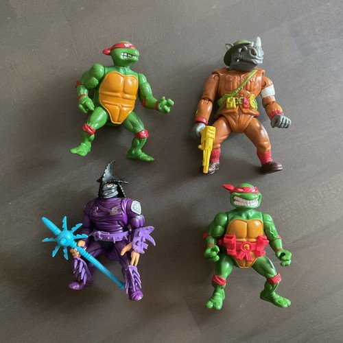 Teenage Mutant Ninja Turtles retro figures set of 4 used
