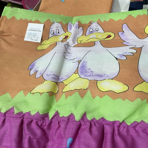 Baby cotton bed sheet set with pillowcase