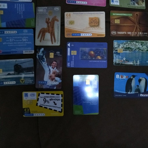 Collectible old 20 euro phone cards