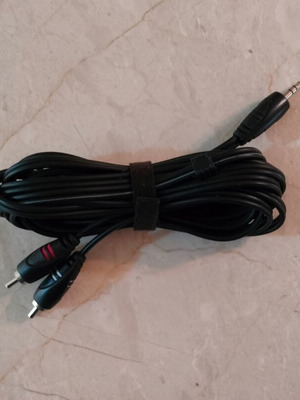 High Performance OFC RCA to 3.5mm Jack Audio Interconnect 3m new