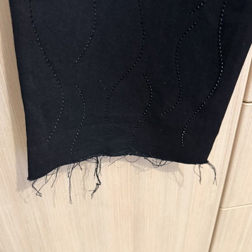 Zara black denim pants size 40 like new with sparkly details