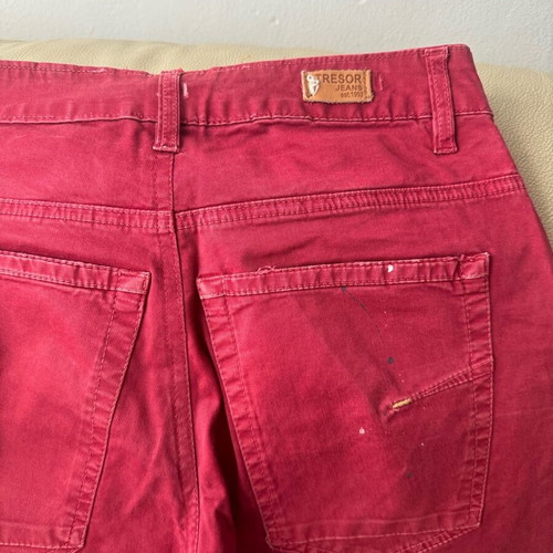Tresor Jeans men's pants red like new, size 28