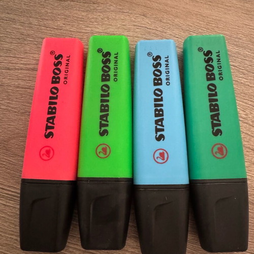 Stabilo highlighters new set of 4 pieces