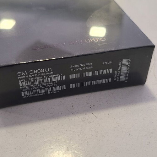 Samsung Galaxy S22 Ultra 5G 128GB Phantom Black refurbished, like new