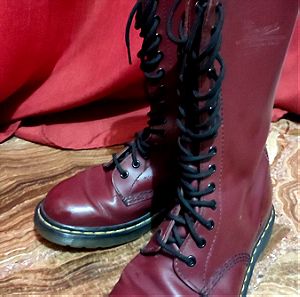 Dr. Martens Cherry Red Mid Calf Boots No.40