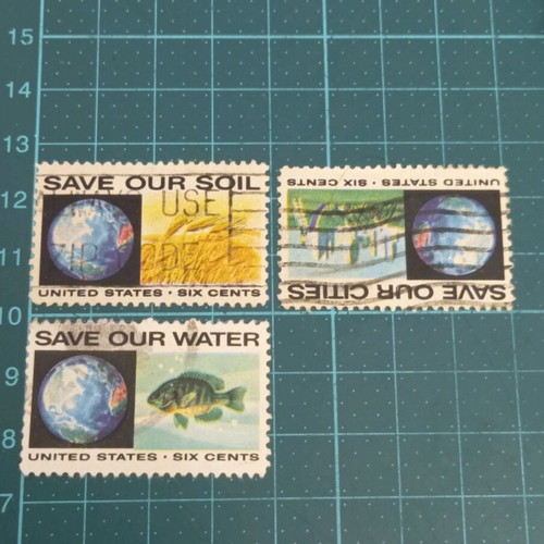 United States stamps 1970 anti-pollution like new