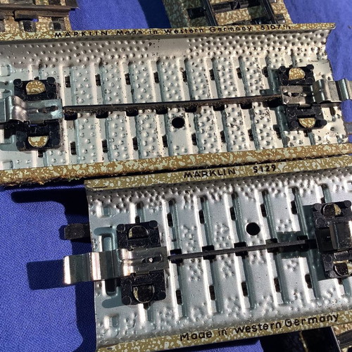 Marklin rails used, set of 14 pieces for model railroads