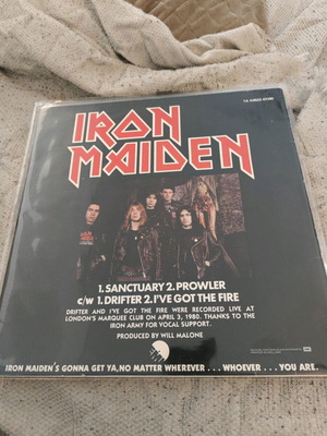 Iron Maiden Sanctuary Maxi Single 12 ιντσών βινύλιο σαν καινούργιο
