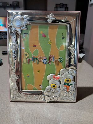 Princelino Children’s Silvered Photo Frame New, size 10x15