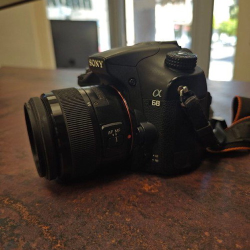 Sony A68 camera with Sony 18-55mm f/3.5-5.6 DT and Sony DT 55-200mm f/4-5.6 SAM II lenses