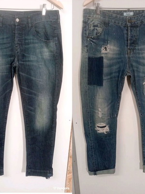 Πακέτο 2 παντελόνια τζιν Diesel και Toi&moi σαν καινούργια