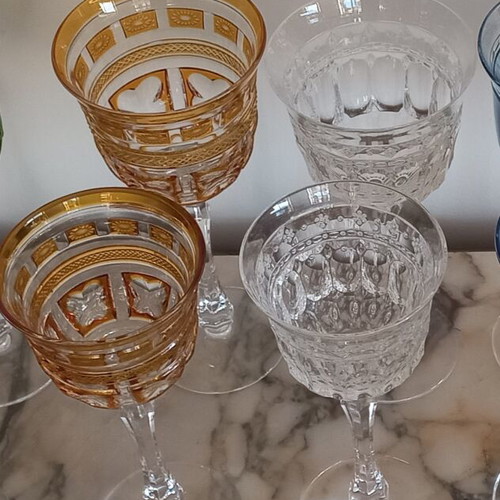 Nachtmann crystal glasses new, 2 water and 2 wine