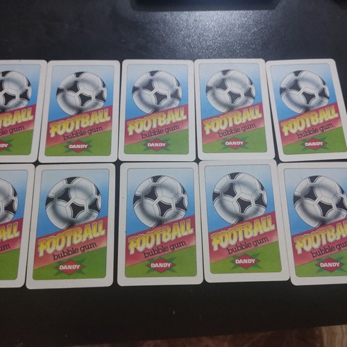 Dandy football collectible stickers pack of 10 like new