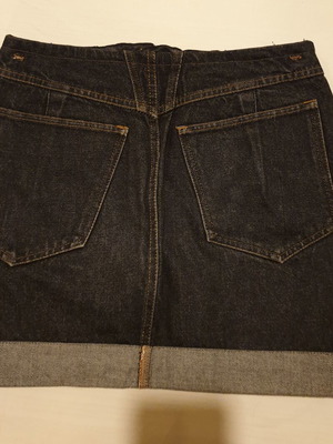 Denim mini skirt used, size S 36 8