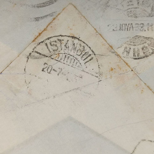 1933 Istanbul stamp on used envelope
