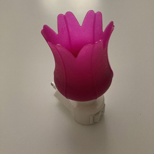 Retro night light tulip shape with E14 bulb socket, like new