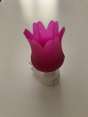 Retro night light tulip shape with E14 bulb socket, like new