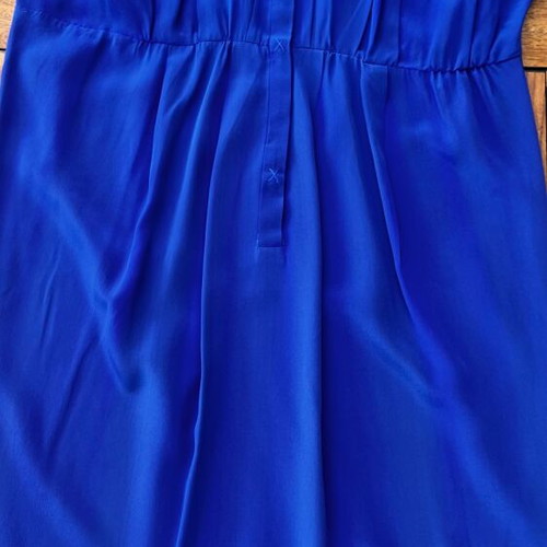 Cacharel silk dress like new, blue, size S