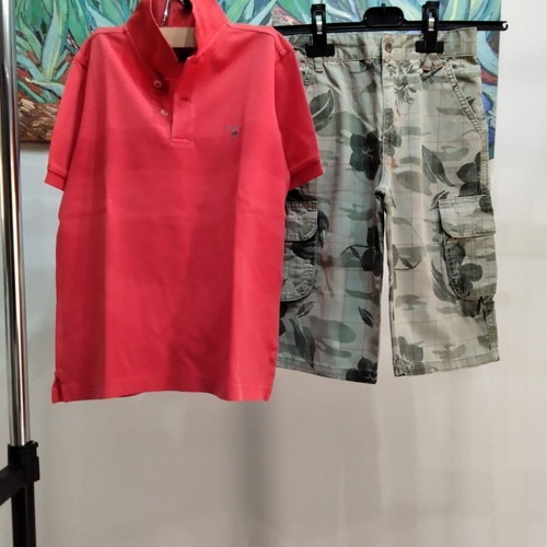 Boys' summer set Gant polo shirt and Adams Kids shorts used