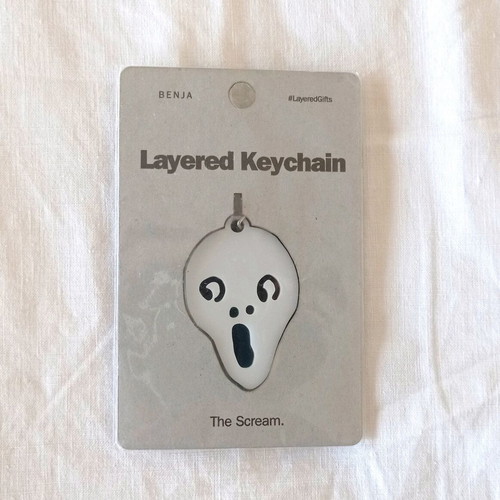 The Scream keychain new, Abyss & Habidecor, white